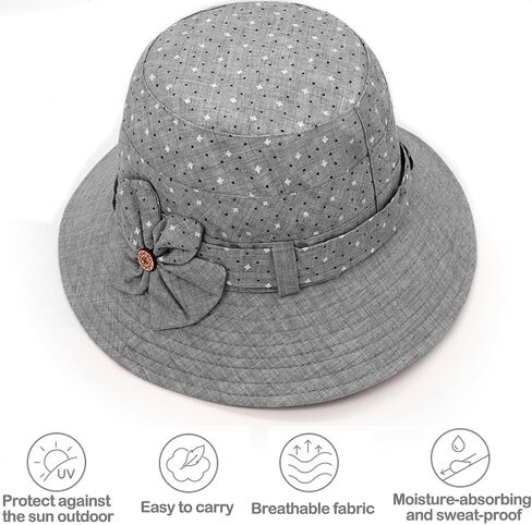 Women Cloche Bucket Hat Vintage Fedora Bowler Hats in Kuwait
