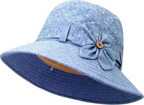 Women Cloche Bucket Hat Vintage Fedora Bowler Hats in Kuwait