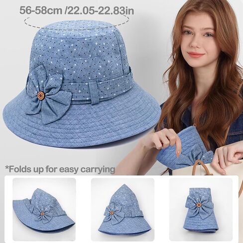 Women Cloche Bucket Hat Vintage Fedora Bowler Hats in Kuwait