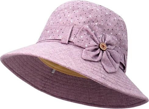 Women Cloche Bucket Hat Vintage Fedora Bowler Hats in Kuwait