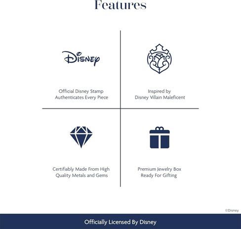 Jewelili Enchanted Disney Fine Jewelry Sterling Silver and 10K Rose Gold with 1/8 CTTW Diamond and Black Onyx Maleficent Wings Ring Size 8 in Saudi Arabia