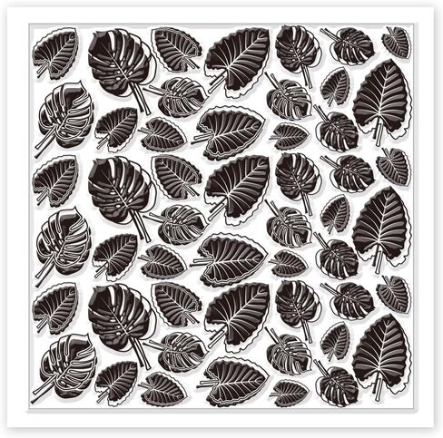 CHGCRAFT Polymer Clay Texture Sheets Leaves Flowers Bushes Clay Texture Mat Silicone Texture Clay Modeling Pattern Pad Silicone Clay Texture Mat for Polymer Clay Making Earrings Jewelry 5.5x5.5inch in Saudi Arabia