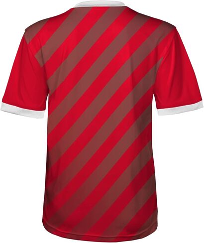 Outerstuff Youth & Kids FIFA World Cup Fan Top, Norway, Multicolor, Youth X-Large-20 in Saudi Arabia