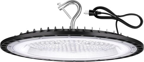 12 Pack 150W UFO LED High Bay Lights,IP66 Waterproof,120VAC,21000LM 5000K Daylight, 660W MH/HPS with Plug Commercial Bay Lighting for Barn,Gym,Factory,Warehouse,Shop,Workshop,Gym,Garage in Saudi Arabia