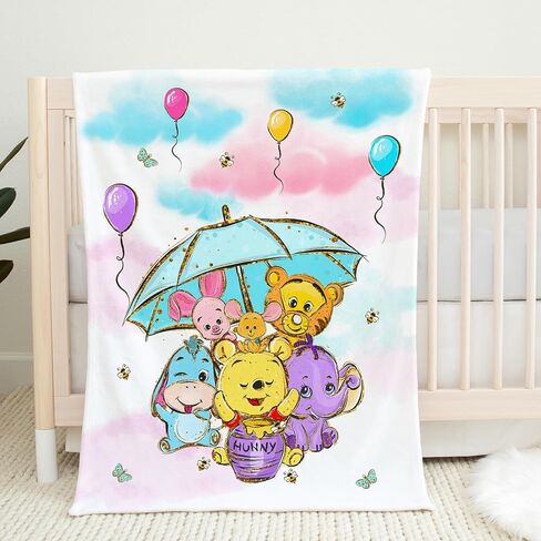 UNIQUE Little Bear Ultra Soft Fleece Baby Blanket 30x40in, Pilot Bear Baby Blanket, Boy in Saudi Arabia