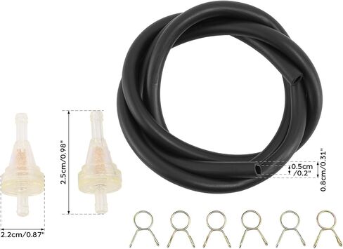 TCMT 5.5mm غاز خط الوقود مرشح خراطيم لاتغال لهوندا XR200R XR250R XR350R CT70H CB350K SUPER Sport 350 1968-1973 CMX250C REBEL 250 1985-2006 in Kuwait