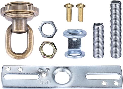 Canomo Light Fixture Cross Bar Kit, Lighting Screw Collar Loop Kit Canopy Handware Set(Antique Bronze) in Kuwait