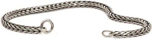 Trollbeads Sterling Silver Bracelet - سوار سلسلة Foxtail المصنوع يدويًا | الفضة 925 | تصميم من قبل ليز aagaard in Saudi Arabia