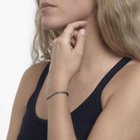 Trollbeads Sterling Silver Bracelet - سوار سلسلة Foxtail المصنوع يدويًا | الفضة 925 | تصميم من قبل ليز aagaard in Saudi Arabia