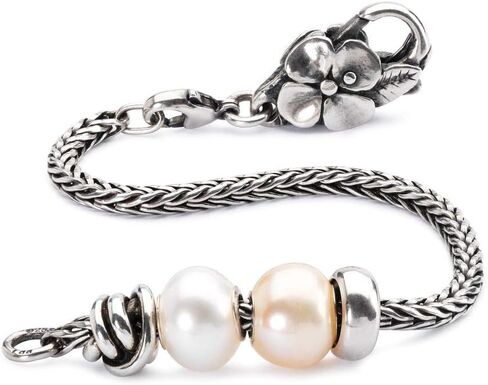 Trollbeads Sterling Silver Bracelet - سوار سلسلة Foxtail المصنوع يدويًا | الفضة 925 | تصميم من قبل ليز aagaard in Saudi Arabia