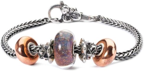 Trollbeads Sterling Silver Bracelet - سوار سلسلة Foxtail المصنوع يدويًا | الفضة 925 | تصميم من قبل ليز aagaard in Saudi Arabia