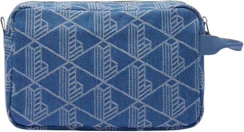Lacoste Usisex Denim Monogram Toilet Kit ، Mono Jacquard Denim ، مقاس واحد in Saudi Arabia