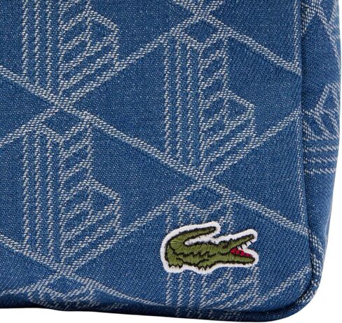 Lacoste Usisex Denim Monogram Toilet Kit ، Mono Jacquard Denim ، مقاس واحد in Saudi Arabia