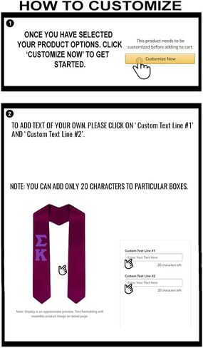 Custom Sigma Kappa Graduation Stole Sash in Saudi Arabia