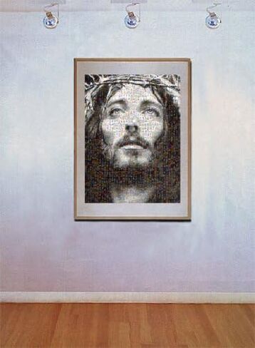 Jesus Christ Mosaic Collage Jesus & Virgin Mary Photos By Michael Verlangieri in Saudi Arabia