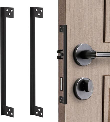 Door Latch Guard Plate, Outswing Door Security Protector, Door Latch Shield, Cover to Block Access to The Door Lock/Deadbolt Latch (7 in. - 1pack) in Kuwait
