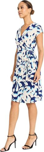 Maggy London Women's Cap Sleeve V-Neck Jersey Wrap-Side Tie Waist-Elegant Wedding Guest Dress in Saudi Arabia