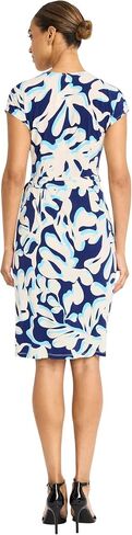 Maggy London Women's Cap Sleeve V-Neck Jersey Wrap-Side Tie Waist-Elegant Wedding Guest Dress in Saudi Arabia