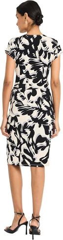 Maggy London Women's Cap Sleeve V-Neck Jersey Wrap-Side Tie Waist-Elegant Wedding Guest Dress in Saudi Arabia