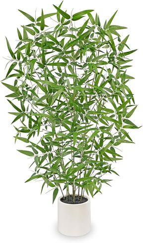 4ft مروحة نبات اصطناعي شجرة النخيل طويل القامة فو الاستوائية النخيل كبير نبات صناعي شجرة النخيل في وعاء للديكور المنزل الداخلي والخارجي in Saudi Arabia