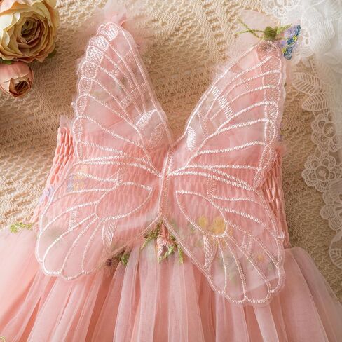 NNJXD Flower Girl's Wedding Dress Lace Sleeveless Tulle Summer Vintage Dresses in Kuwait