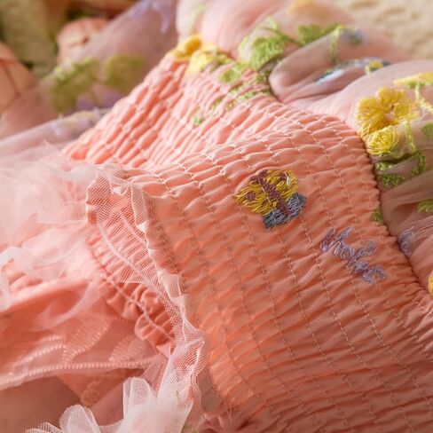 NNJXD Flower Girl's Wedding Dress Lace Sleeveless Tulle Summer Vintage Dresses in Kuwait