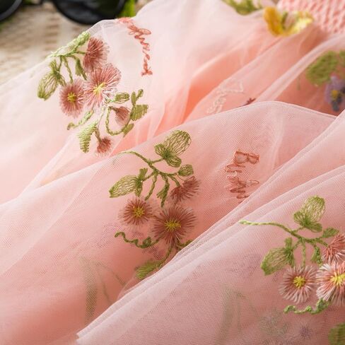 NNJXD Flower Girl's Wedding Dress Lace Sleeveless Tulle Summer Vintage Dresses in Kuwait