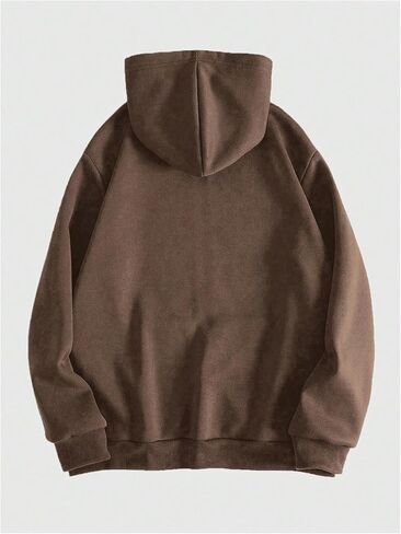 WDIRARA Men's Goth Skull Letter Graphic Drawstring Hoodie Long Sleeve Zip Up Sweatshirt in Saudi Arabia