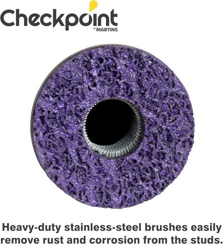 أداة تنظيف مسمار ومحور السيارة، منظف 2 في 1 مسمار ومحور، مصنوع في قطعة واحدة، يزيل الصدأ والتآكل بسهولة، وسادة كاشطة تدوم طويلاً in Kuwait