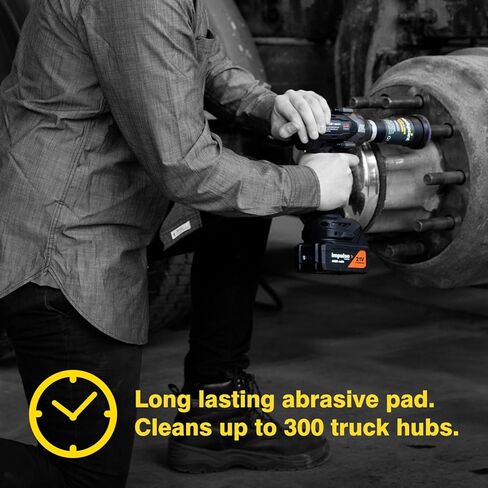 أداة تنظيف مسمار ومحور السيارة، منظف 2 في 1 مسمار ومحور، مصنوع في قطعة واحدة، يزيل الصدأ والتآكل بسهولة، وسادة كاشطة تدوم طويلاً in Kuwait