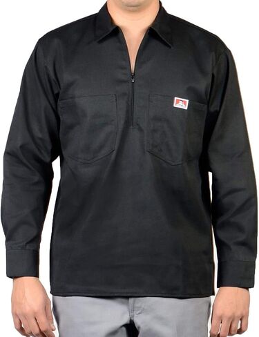 Ben Davis Men's Long Sleeve Striped Button-Up Work Shirt in Saudi Arabia