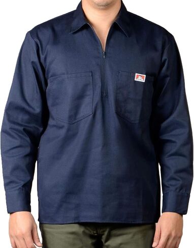 Ben Davis Men's Long Sleeve Striped Button-Up Work Shirt in Saudi Arabia