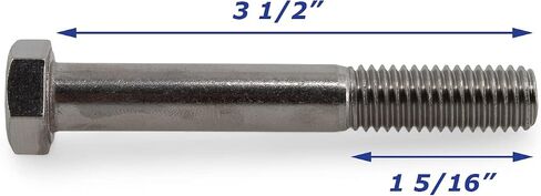 بنيت قوي (Qty 6) مقطورة القارب من الفولاذ المقاوم للصدأ براغي التثبيت 1/2 "× 3 1/2" in Saudi Arabia