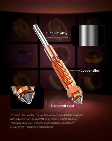 Creality Official K2 Plus Ceramic Heating Block Hotend Kit, Unicorn Quick Swap Nozzle Kit, 350°C High Temperature Resistant, All-Metal Integrated Design Kit for Creality K2 Plus 3D Printers in Saudi Arabia