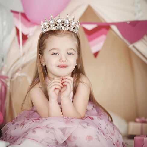Dreshow Queen Crown for Women Rhinestone Crystal Tiara Princess Crowns Wedding Contable Corteme Association Association Hair Associor in Saudi Arabia