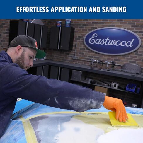 Eastwood Contour Premium Lightweightive Automotive Body Filler | خفة الوزن Quik حشو جفاف حركية جفاف للسيارات | سهلة الانتشار والرمل الخالية من السدادات لخدوش السيارات والثقوب والخدوش | 0.9L in Saudi Arabia