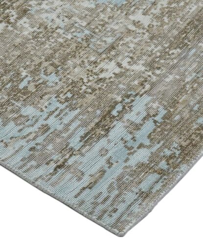 Handmade Modern Contemporary Gray Area Rug 8 x 10 in Saudi Arabia