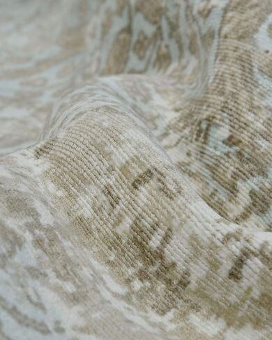 Handmade Modern Contemporary Gray Area Rug 8 x 10 in Saudi Arabia