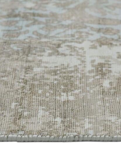 Handmade Modern Contemporary Gray Area Rug 8 x 10 in Saudi Arabia