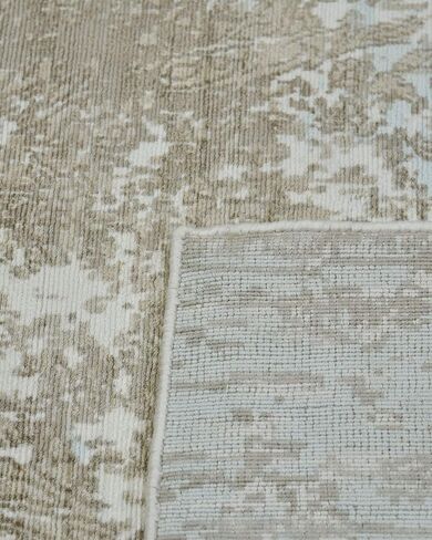 Handmade Modern Contemporary Gray Area Rug 8 x 10 in Saudi Arabia