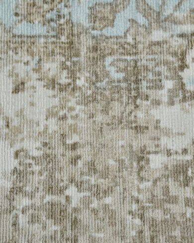 Handmade Modern Contemporary Gray Area Rug 8 x 10 in Saudi Arabia