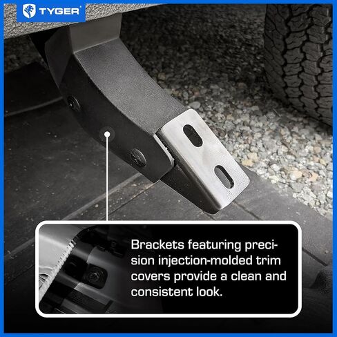 Tyger Auto 4 "Riser Running لوحات متوافقة مع 2002-2008 Dodge RAM 1500 ؛ 2003-2009 2500/3500 | Quad Cab | TG-RS2D40058 | Side Step Rails Nerf Bars ، Black in Saudi Arabia
