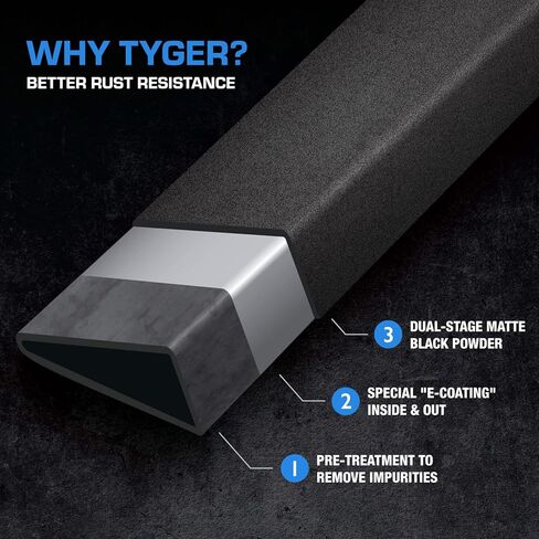 Tyger Auto 4 "Riser Running لوحات متوافقة مع 2002-2008 Dodge RAM 1500 ؛ 2003-2009 2500/3500 | Quad Cab | TG-RS2D40058 | Side Step Rails Nerf Bars ، Black in Saudi Arabia