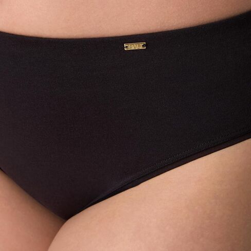 Bali Women's Pack, Lux Cotton Essentials Hi-Cut Underwear, Full Coverage Panties, Moisture-Wicking, 3-Pack in Saudi Arabia