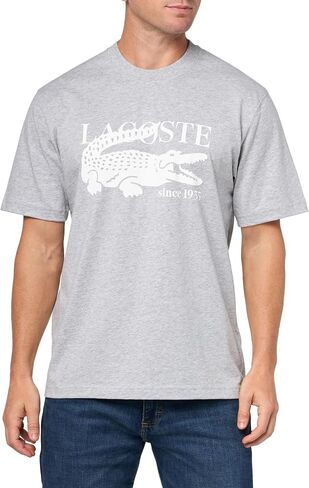 Lacoste Men's Crew Neck Short Sleeve Classic Fit Branding T-Shirt in Kuwait