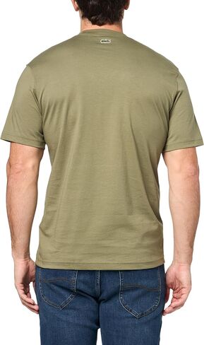 Lacoste Men's Crew Neck Short Sleeve Classic Fit Branding T-Shirt in Kuwait