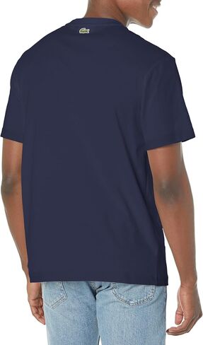 Lacoste Men's Crew Neck Short Sleeve Classic Fit Branding T-Shirt in Kuwait