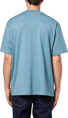 Lacoste Men's Crew Neck Short Sleeve Classic Fit Branding T-Shirt in Kuwait
