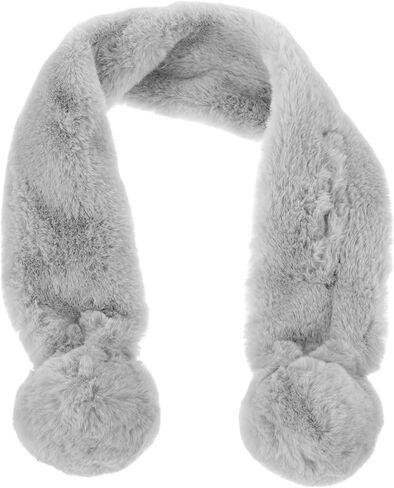 Faux Fur Scarf for Women Plush Warm Neck Wrap Soft Fuzzy Collar for Casual and Formal Occasions for Elegant and Cozy Accessory in Kuwait
