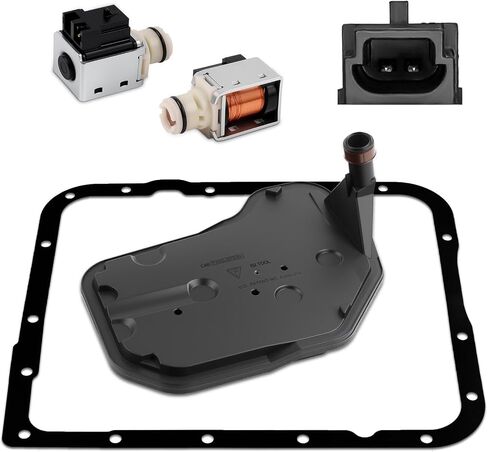 4L60E 4L65E 2Pcs Automatic Transmission Shift Solenoid Valve, Compatible with Chevy Silverado Tahoe Express C/K 1500 2500, GMC Yukon Savana Jimmy C/K 1500 2500,1-2, 2-3 or 3-4 Shift, Replace 24230298 in Kuwait